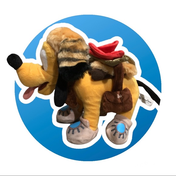 Disney Pluto Davy Crockett Raccoon Hat Moccasins - Picture 1 of 11